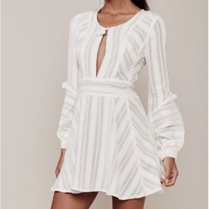 For Love & Lemons White Alessandra Dress